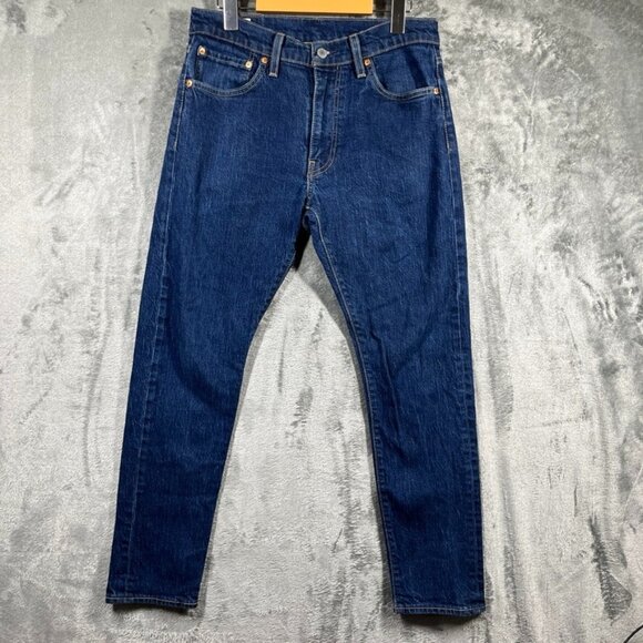 Levis Premium Lot 512 Big E Jeans Men's 32x30 Blue Denim Slim (Actual 30x28) - Picture 1 of 15